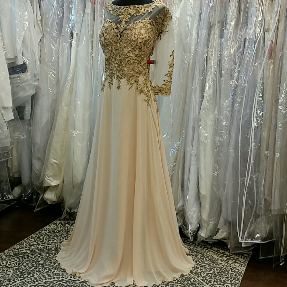 Gold Lace Gown